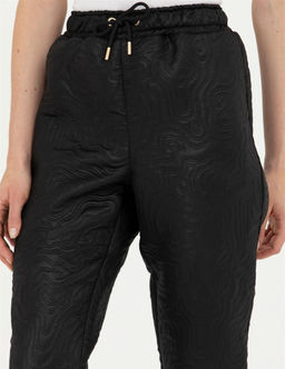 Siyah Parlak Dokulu Comfort Fit Pantolon - Pierre cardin фото 5