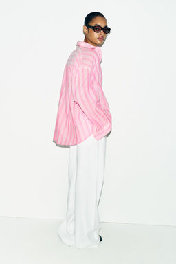 STRIPED VOLUMINOUS SHIRT - Zara фото 7