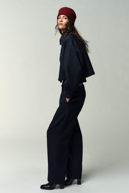 STRAIGHT-LEG TROUSERS WITH SEAM DETAIL - Zara фото 4