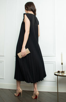 Платье-гофре черный - Donna saggia фото 4