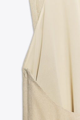METALLIC THREAD HALTER TOP - Zara фото 20