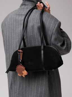 Замшевая сумка Ezhik DBR 31225 черный  фото 2