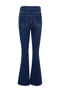 TRENDYOLMILLA Siyah Onden Dugmeli Yuksek Bel Flare Jeans TWOSS20JE0111  фото 10