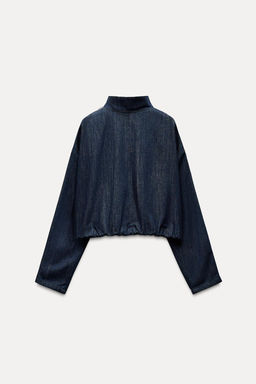 CONTRAST STRIPE DENIM JACKET - Zara фото 5