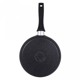 Сковорода блинная с тефлоновым покрытием д22см "Granit Ultra", h2см, ручка из термостойкого пластика, голубой гранит (Россия) - можно использовать металлические кухонные принадлежности