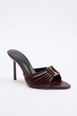 Bordo Premium Kad?n Klasik Topuklu Ayakkab?