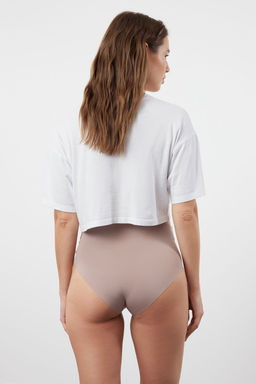 TRENDYOLMILLA Siyah-Cok Renkli 3lu Micro Dikissiz/Iz Yapmaz Lazer Kesim Hipster Orme Kulot THMSS24KU00042  фото 18