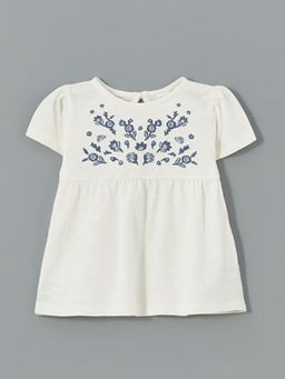 Bisiklet Yaka Nak??l? K?z Bebek Ti??rt