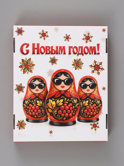 Коробка подарочная, складная 31.2×25.6×16.1 см «Русский стиль»