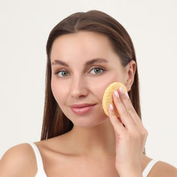 Цена за 6 шт. Спонж для умывания «Мягкость», d=7.5 см, МИКС