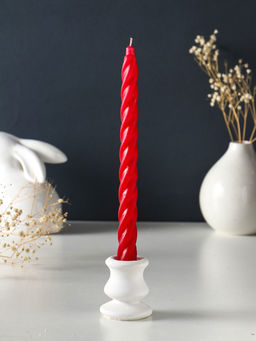 Набор: свечи ароматизированные витые 1.9×24 см, 4 шт., 40 г, 8 ч, вишня