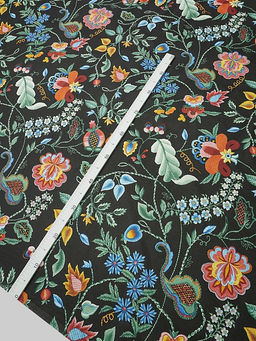 Бязь "Волшебные стежки" цв.черный, ш.2.2м, хлопок-100%, 140гр/м.кв