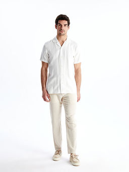 Брюки мужские Slim Fit с льном