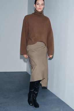 ZW COLLECTION FLOWY SARONG SKIRT - Zara фото 3