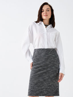 Dar Fit Desenli Kad?n Etek