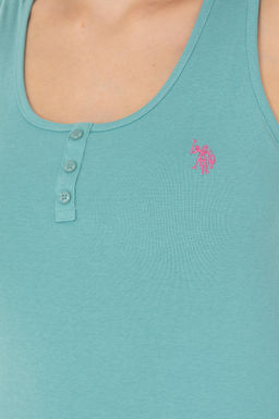 Женская мятная базовая футболка - U.s. polo assn фото 14