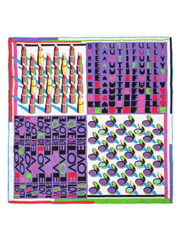 Платок жен. шелк 90х90 E04-8377-10 - Eleganzza фото 2