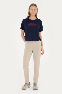 Женские легкие спортивные штаны цвета хаки - U.s. polo assn фото 13