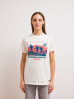 Футболка ЗАПОРОЖЕЦ Turizm BEIGE  фото 6