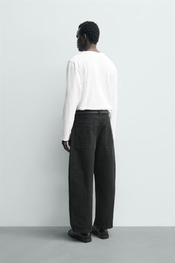 JEANS WIDE FIT / Negro - Zara фото 3