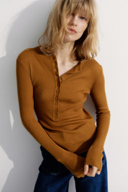 Camiseta en punto de canal? - H&m фото 3