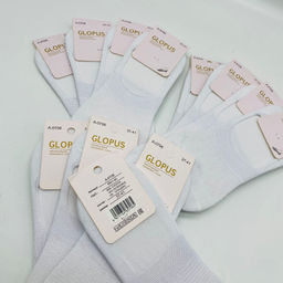 Следки GLOPUS полусетка бело-голубоватые 12 шт в уп (арт. А-0706) - Storyland фото 2