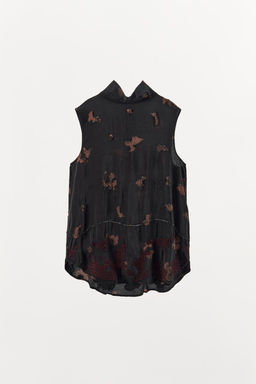 BEADED HIGH NECK TOP - Zara фото 4