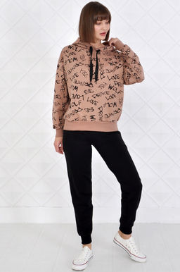 Арт. 2350 Костюм с брюками женский 44-52 (5 шт) Цвет:верх- полынь, низ-черный - Калинка фото 7