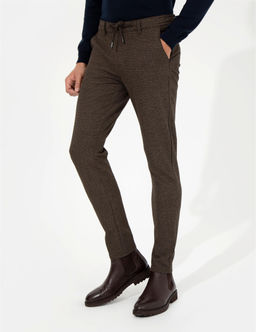 Kahverengi Slim Fit Kanvas Pantolon - Pierre cardin фото 2