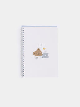 Блокнот с рисунком в виде мишки