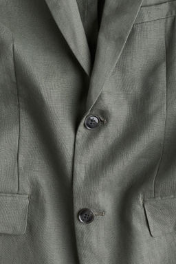 Americana de lino Slim Fit - H&m фото 4