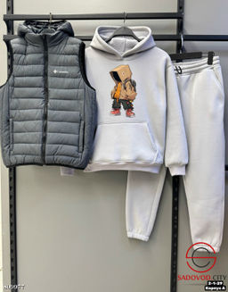 костюм тройка жилетка на флисе с мехом - Bruno фото 3