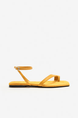 LIMITED EDITION FLAT SPLIT SUEDE SANDALS - Zara фото 8