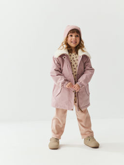 Парка демисезонная с меховым воротником "Зефир"