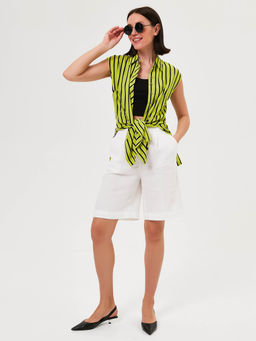 Блуза из вискозы в полоску