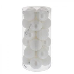 Набор из 24шт, Украшение новогоднее Шар "Нежное сияние", D 6 см, L14 W14 H31 см