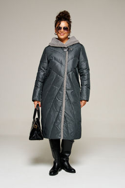 Пальто Beautiful Free 8017 иссиня-черный