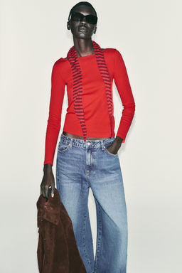 COTTON BOAT NECK T-SHIRT - Zara фото 3
