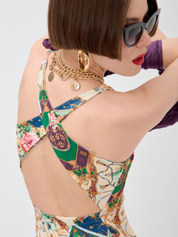 Платье с принтом масло OD-632-5