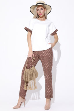 Брюки Саббиани (горох мокко) - Эльза фото 7