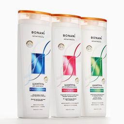Шампунь для ослабленных волос с маслом жожоба и провитамином В5, объём и сила, 400 мл, BONAMI