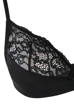 Siyah Dantel Detayl? Micro Kaps?z Orme Ic Camas?r? Tak?m? THMAW26CC00006