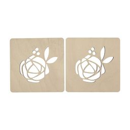 Заготовка для декорирования Mr. Carving ВД-298 Подставка под горячее Романтика фанера 8.5 х 8.5 х 0.3 см 2 шт СК/Распродажа