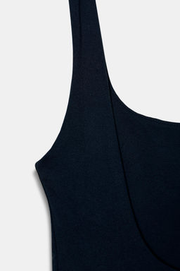 BODY EL?STICO ESCOTE CUADRADO / Azul