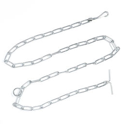 Цепь для привязи собак, сварные звенья, 1,8 м, калибр 45 мм, толщина проволки 4,2 мм - Пижон фото 2