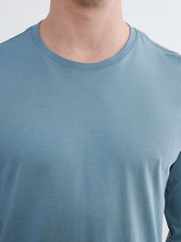 Bisiklet Yaka Uzun Kollu Erkek Ti??rt