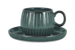 Чашка с блюдцем Comet морская волна, 0,18 л