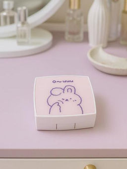 Контейнер для линз Cute bunny, pink