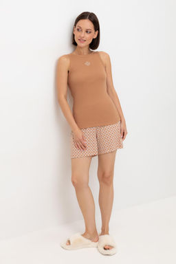 Е 20159/индийский загар,геометрический орнамент пижама жен