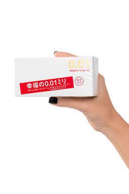 Презервативы Sagami, original 0.01, L-size, гладкие, 19 см, 5,8 см, 5 шт.  фото 5